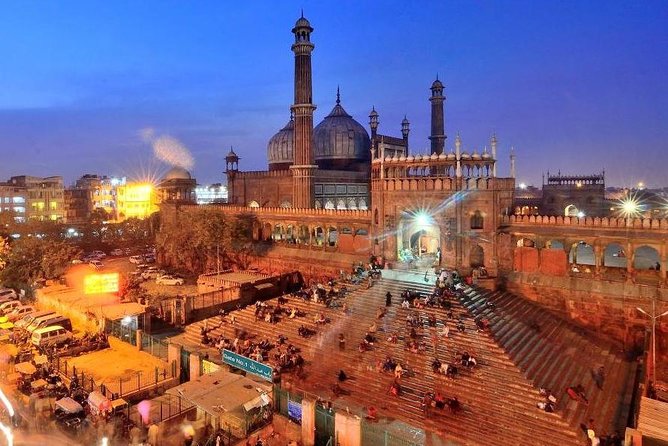 4-Hour Old Delhi Evening Walking Tour with Local Dinner & Guide - Jama Masjid and the Mughal setting
