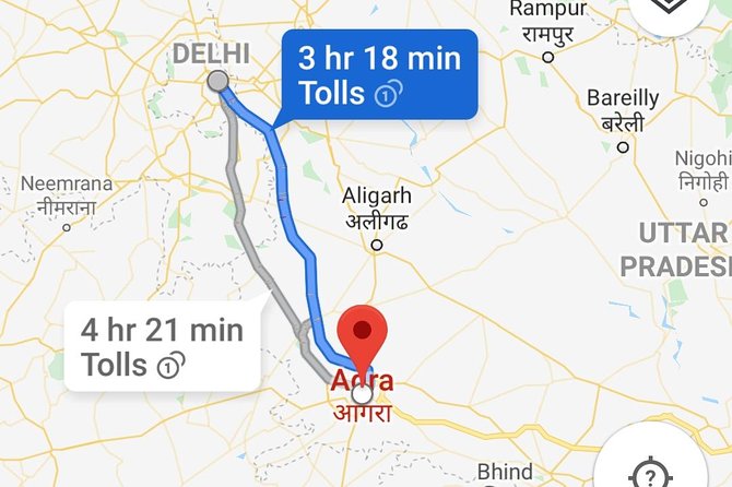 Delhi to Taj Mahal and return - Transportation with Tour Guide. - Reaching Agra by the Yamuna Expressway