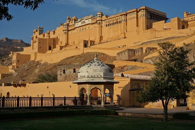 From Delhi: Same Day Amer Fort & Jaipur Tour By Car - Amber Fort, about 90 minutes among palace courtyards