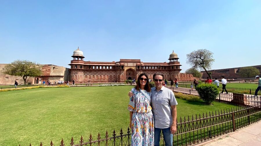From Delhi: Taj Mahal and Agra Day Tour by Super-fast Train - Agra Fort and the view toward the Taj Mahal