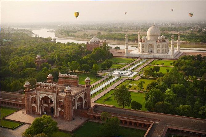 Golden Triangle 2-Day Tour to Agra and Jaipur from Delhi by Train - The Taj Mahal at about 8am