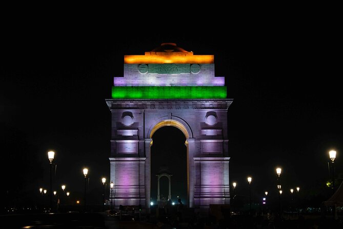 New Delhi Night City Tour - A Passing View of the Lotus Temple