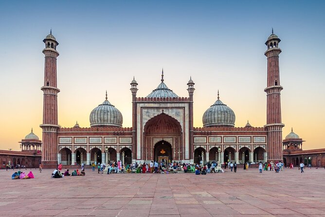 Private Old and New Delhi Sightseeing Tour - Jama Masjid begins the Old Delhi portion