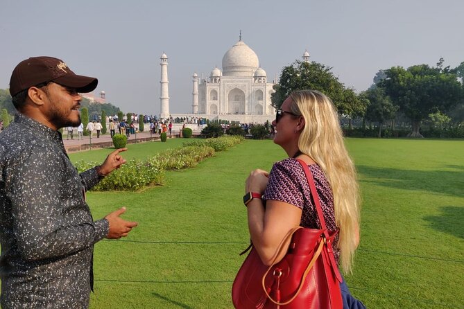 Taj Mahal, Agra Fort & Baby Taj Tour from Delhi - All Inclusive - Mehtab Bagh and the view back to the Taj