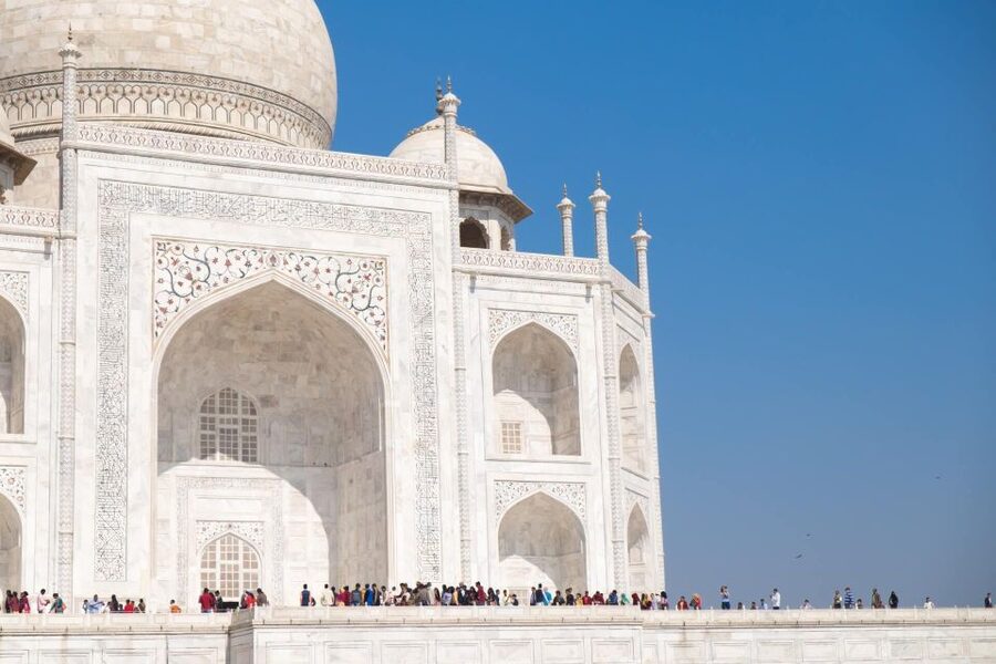 Taj Mahal: Express Entry Ticket For Sunset Tour with guide - The practical value of pickup, water, and shoe covers