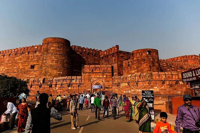 Taj Mahal Tour By Express Train from Delhi - Agra Fort and the Mughal story in red sandstone